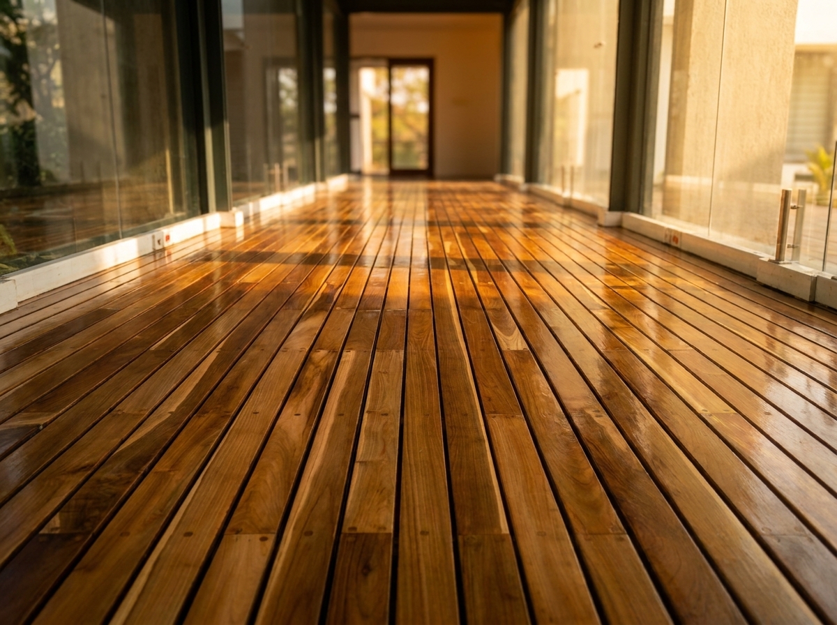 Piso de madera teka 1